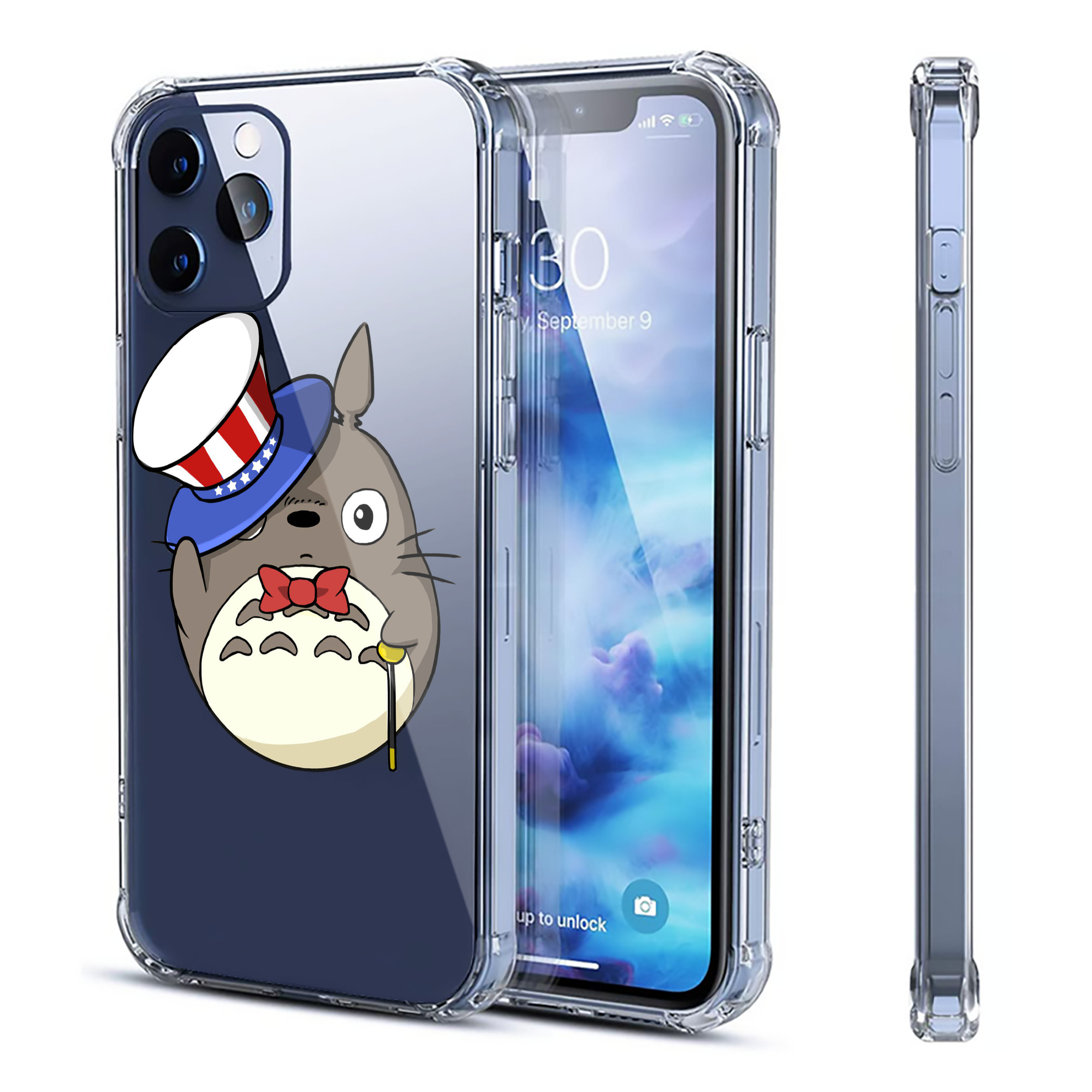（画像用） となりのトトロ 草壁メイ 草壁サツキ My Neighbor Totoro Satsuki Kusakabe Mei Kusakabe 【iPhone 12シリーズ対応】透明スマホケース（クリアソフトケース）